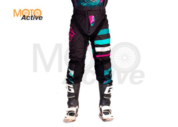 Штаны кросс-эндуро JUSTCAT SCULL FLOWERS